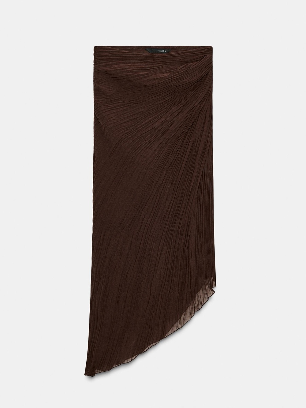 Zara Wrap Asymmetrical Brown Skirt